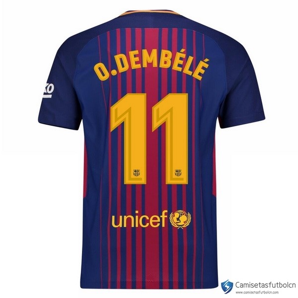 Camiseta Barcelona Primera equipo O.Dembele 2017-18